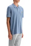 Maison Kitsuné Maison Kitsune 'regular Fit Fox Head Polo Shirt In Blue
