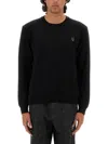 Maison Kitsuné Bold Fox Head Patch Regular Jumper In Black