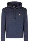 Maison Kitsuné Fox Head Patch Regular Hoodie Sweatshirt In Blue