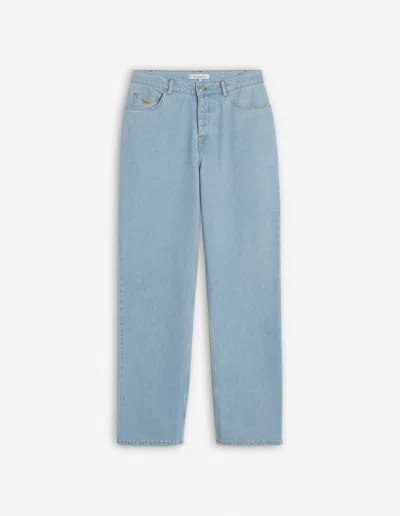 Maison Kitsuné Relaxed Denim Jeans In Blue