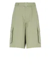 Maison Kitsuné Maison Kitsune Green Cotton Bermuda Shorts