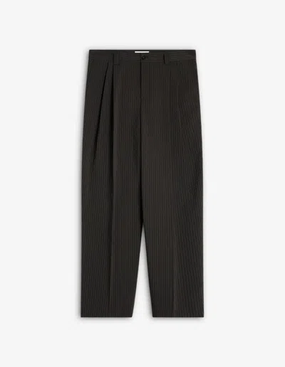 Maison Kitsuné Relaxed Pleated Pants In Black