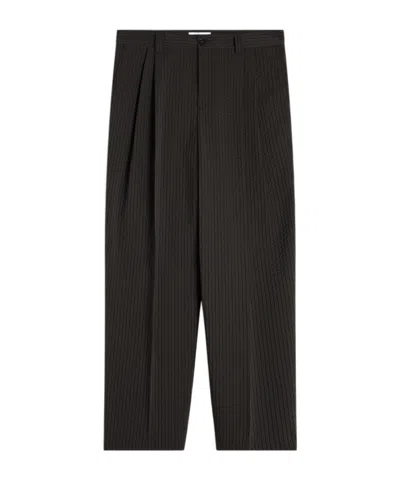 Maison Kitsuné Relaxed Pleated Pants In Rangers Green