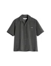 Maison Kitsuné Resort Grey Short-sleeved Shirt In Gray