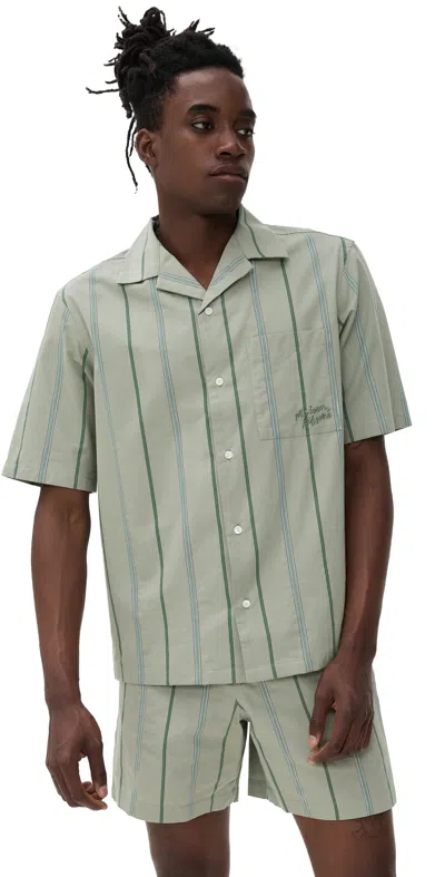 Maison Kitsuné Maison Kitsune Resort Shirt Green