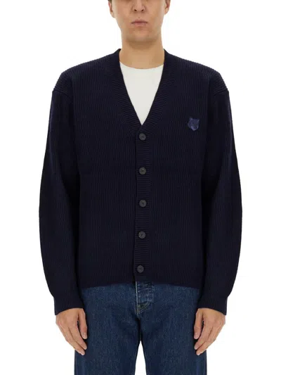 MAISON KITSUNÉ MAISON KITSUNÉ RIBBED CARDIGAN