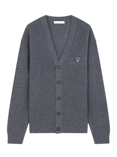 MAISON KITSUNÉ MAISON KITSUNÉ RIBBED CARDIGAN