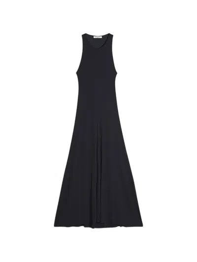 Maison Kitsuné Ribbed Cut-out Dress In Black