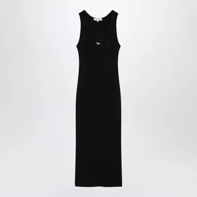 MAISON KITSUNÉ MAISON KITSUNÉ RIBBED DRESS WITH LOGO