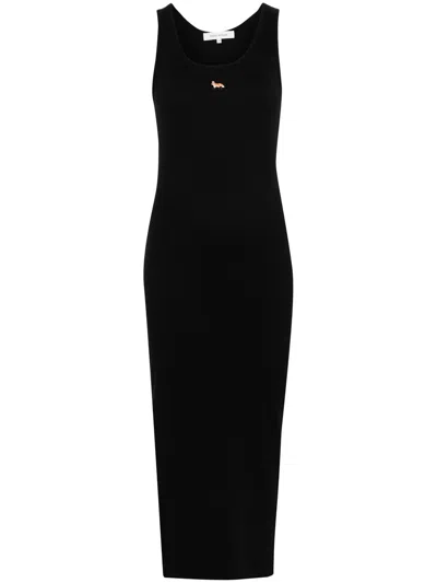Maison Kitsuné Ribbed Midi Dress