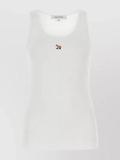 MAISON KITSUNÉ RIBBED TEXTURE TANK TOP