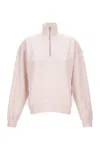 Maison Kitsuné Ribbed Turtleneck Sweatshirt With Baby Fox Patch