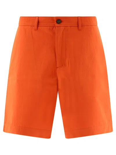 Maison Kitsuné Ripstop S Short In Orange