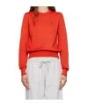 Maison Kitsuné Red Bold Fox Head Patch Cardigan In Red