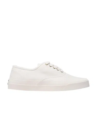 Maison Kitsuné Round Head Lace-up Casual Sports Shoes In White