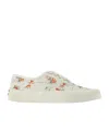 Maison Kitsuné Oly Flower Fox Sneakers In White