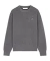 Maison Kitsuné Gray Bold Fox Head Patch Oversize Sweatshirt In Gray