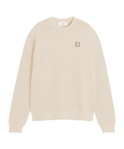 MAISON KITSUNÉ MAISON KITSUNÉ FOX PATCH CREWNECK SWEATSHIRT