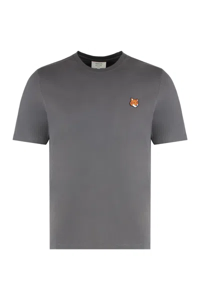 MAISON KITSUNÉ ROUND NECK T-SHIRT IN COTTON