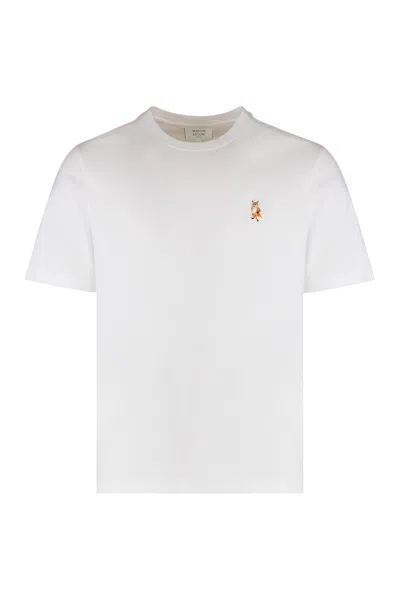 MAISON KITSUNÉ ROUND NECK T-SHIRT IN COTTON