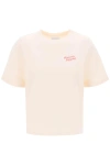 MAISON KITSUNÉ "ROUND-NECK T-SHIRT WITH EMBROIDERED