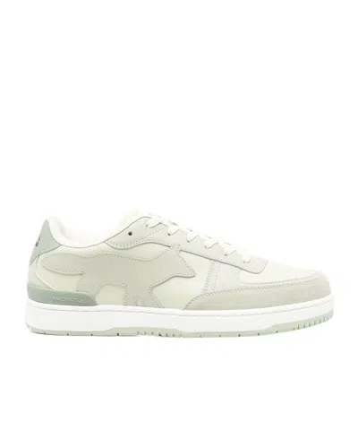 Maison Kitsuné Round Toe Low-top Casual Shoes In White