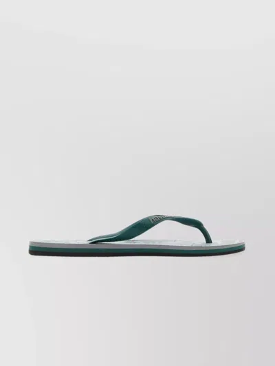 Maison Kitsuné Rubber Thong Slippers Havaianas X Maison Kitsune In Green