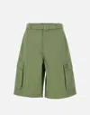 Maison Kitsuné Bermuda Shorts With Belt Loops And Pockets