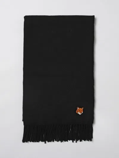 Maison Kitsuné Scarf Men  In Black