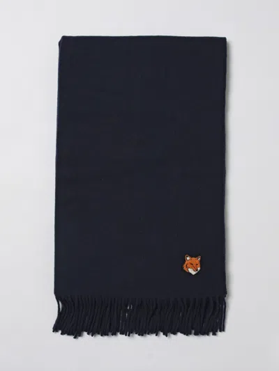 Maison Kitsuné Scarf Men  In Blue
