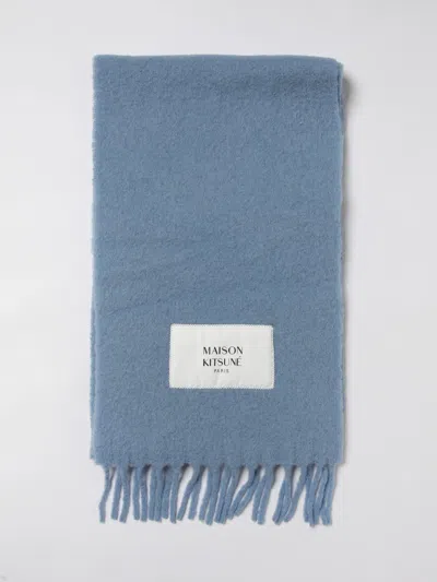 Maison Kitsuné Scarf Men  In Blue