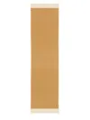 Maison Kitsuné Fox-patch Fringed Scarf In Beige