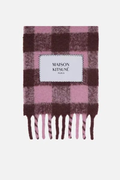 Maison Kitsuné Maison Kitsune' Scarfs In Pink+red