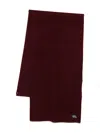 Maison Kitsuné Wool Fringe Scarf Accessories In Brown