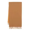 Maison Kitsuné Fox-patch Fringed Scarf In Neutrals