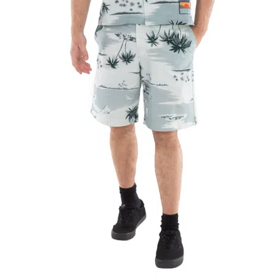 Maison Kitsuné Maison Kitsune Seafoam Graphic Board Shorts In Gray