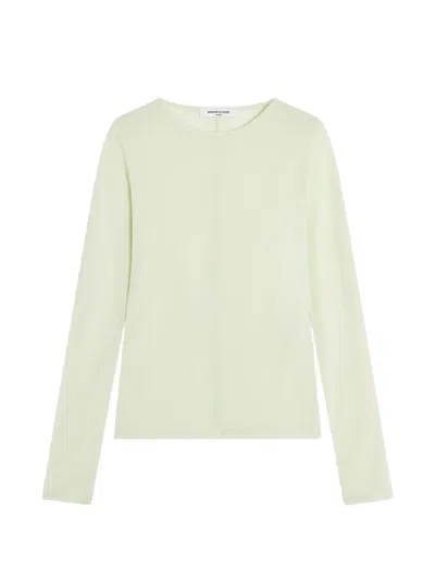 Maison Kitsuné Seam-detail Long-sleeve T-shirt In Neutral