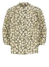 Maison Kitsuné Floral-print Shirt In Black