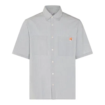 Maison Kitsuné Shirts Blue And Green In Multi
