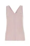 Maison Kitsuné Pink Baby Fox Tank Top In Lilac