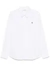 Maison Kitsuné Fox Head Cotton Shirt In White