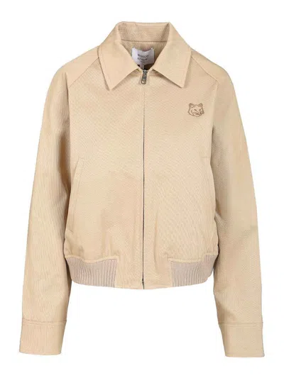 MAISON KITSUNÉ SHORT JACKET WITH SHIRT COLLAR