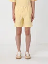 Maison Kitsuné Maison Kitsune Striped Poplin Bermuda Shorts For In Yellow
