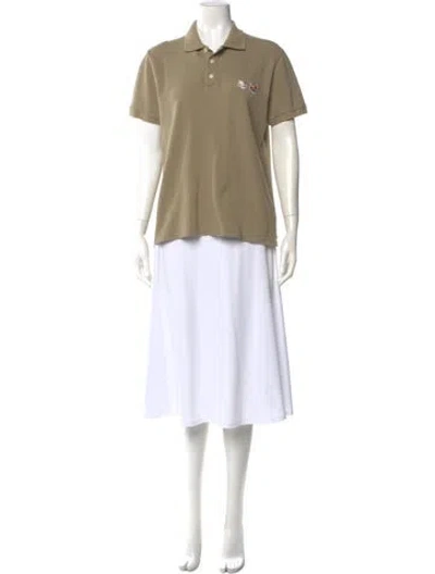 Pre-owned Maison Kitsuné Short Sleeve Polo In Neutral