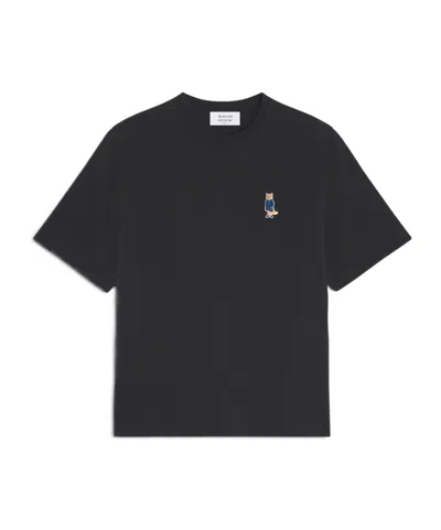 Maison Kitsuné Short Sleeve T-shirt In Black