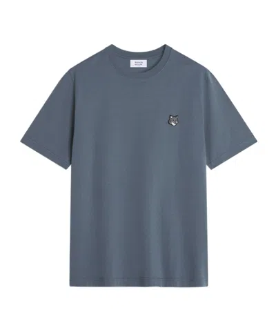 Maison Kitsuné Short Sleeve T-shirt In Blue