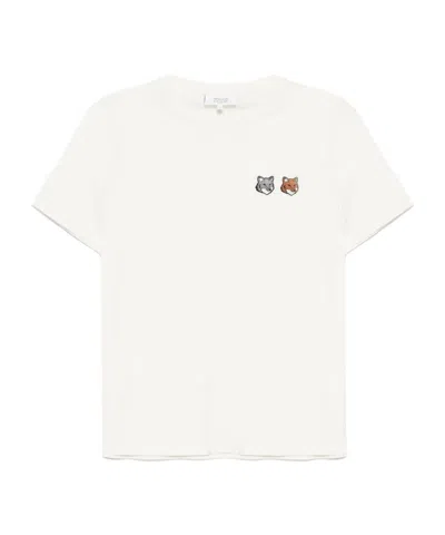 Maison Kitsuné Short Sleeve T-shirt In White
