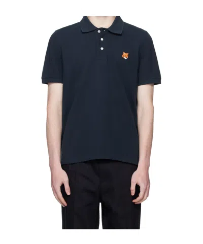MAISON KITSUNÉ MAISON KITSUNÉ FOX HEAD POLO SHIRT