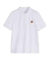 Maison Kitsuné Short-sleeved Polo Shirt In White