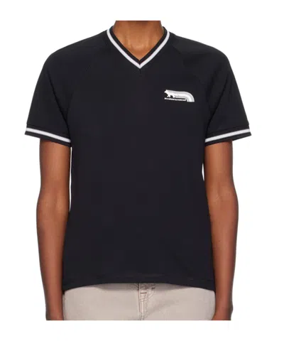 Maison Kitsuné Short-sleeved T-shirt In Black